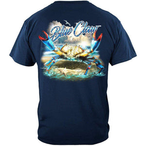 More Picture, Blue Claw Crab In Your Face Premium T-Shirt