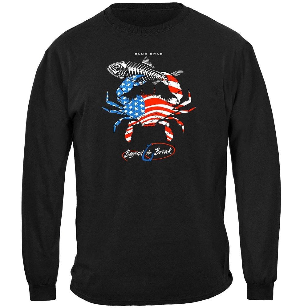 Patriotic Blue Claw Crab Premium T-Shirt