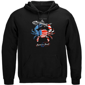 More Picture, Patriotic Blue Claw Crab Premium T-Shirt