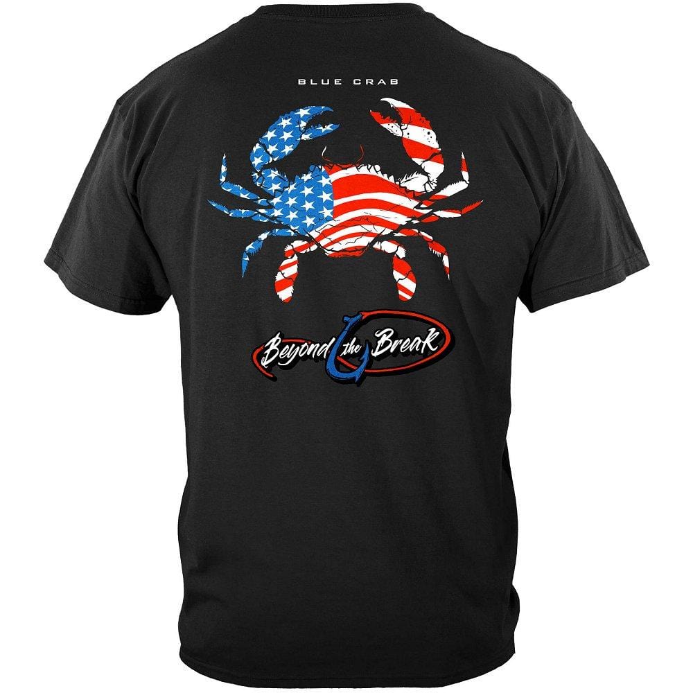 Patriotic Blue Claw Crab Premium T-Shirt