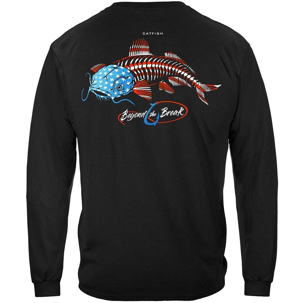 Patriotic Catfish Premium Hooded Sweat Shirt