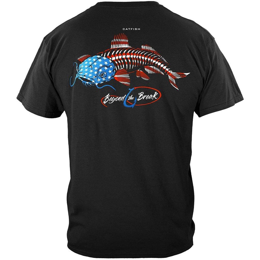 Patriotic Catfish Premium Hooded Sweat Shirt