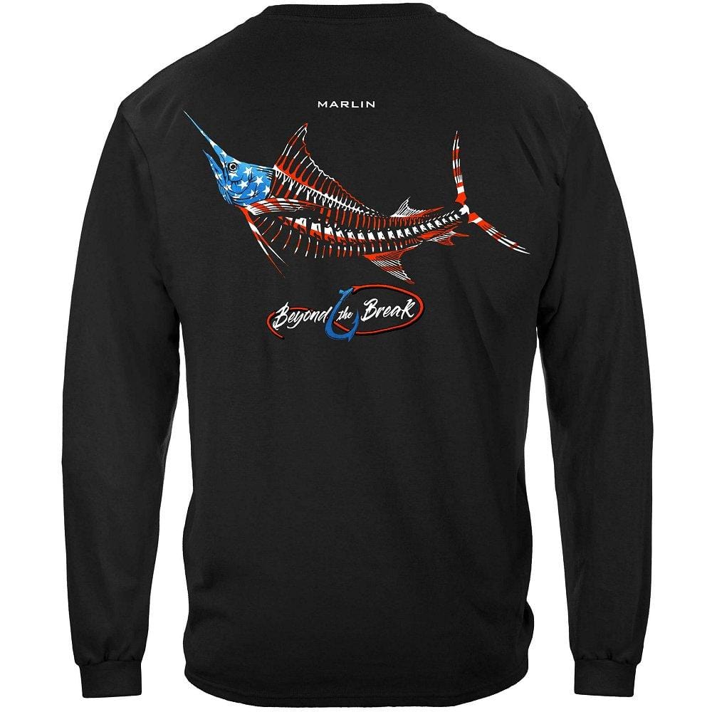 Patriotic Marlin Premium Hooded Sweat Shirt