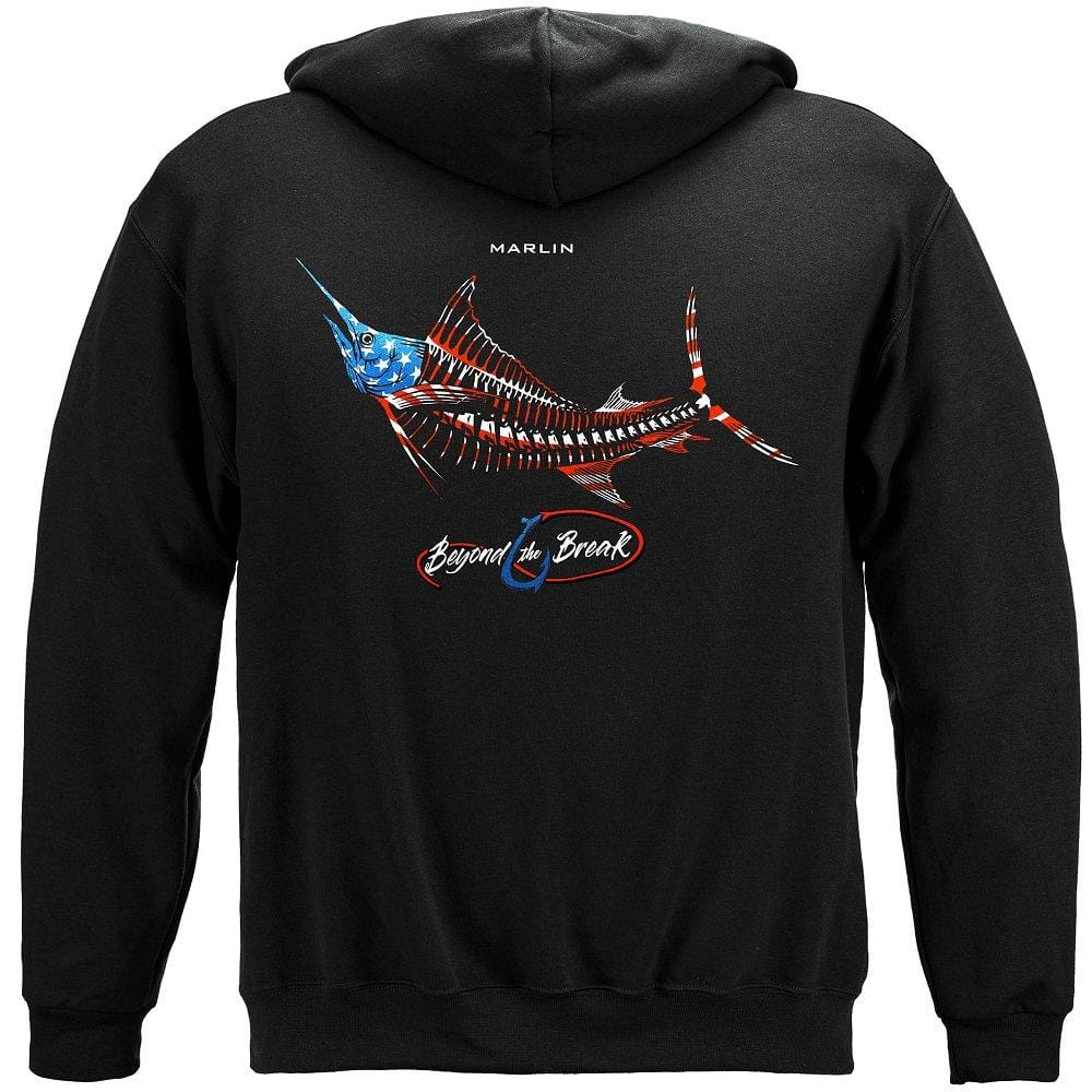 Patriotic Marlin Premium Hooded Sweat Shirt