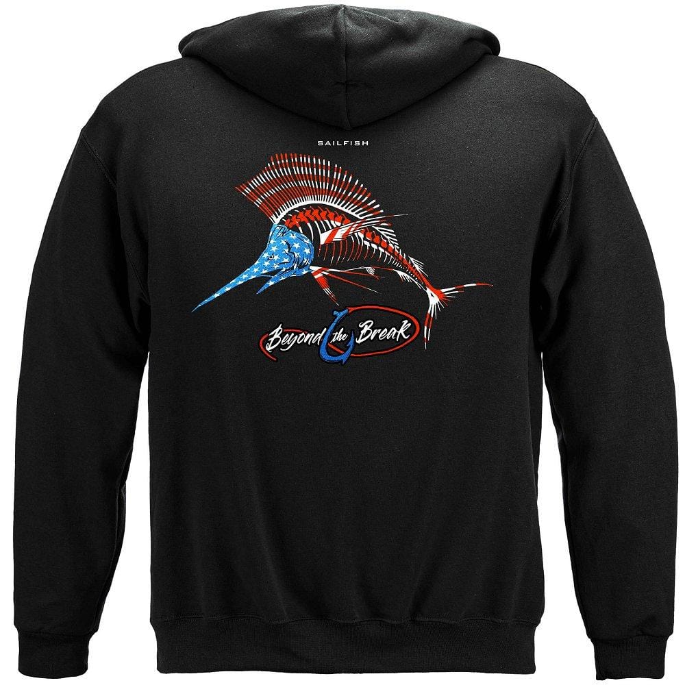 Patriotic SailFish Premium Hooded Sweat Shirt