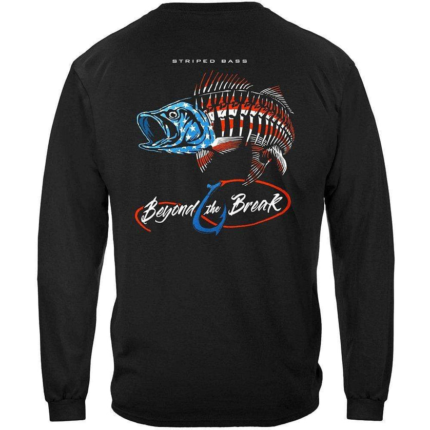 Patriotic Striped Bass Premium T-Shirt