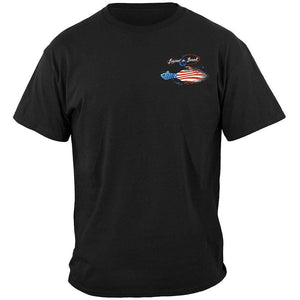 More Picture, Patriotic Striped Bass Premium T-Shirt