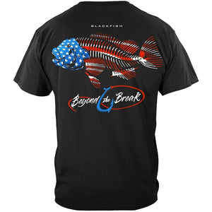 More Picture, Patriotic Black Fish Premium T-Shirt