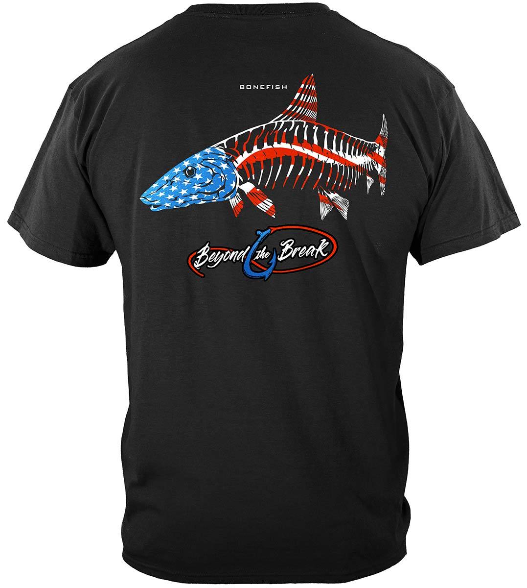Patriotic Bone Fish Premium T-Shirt