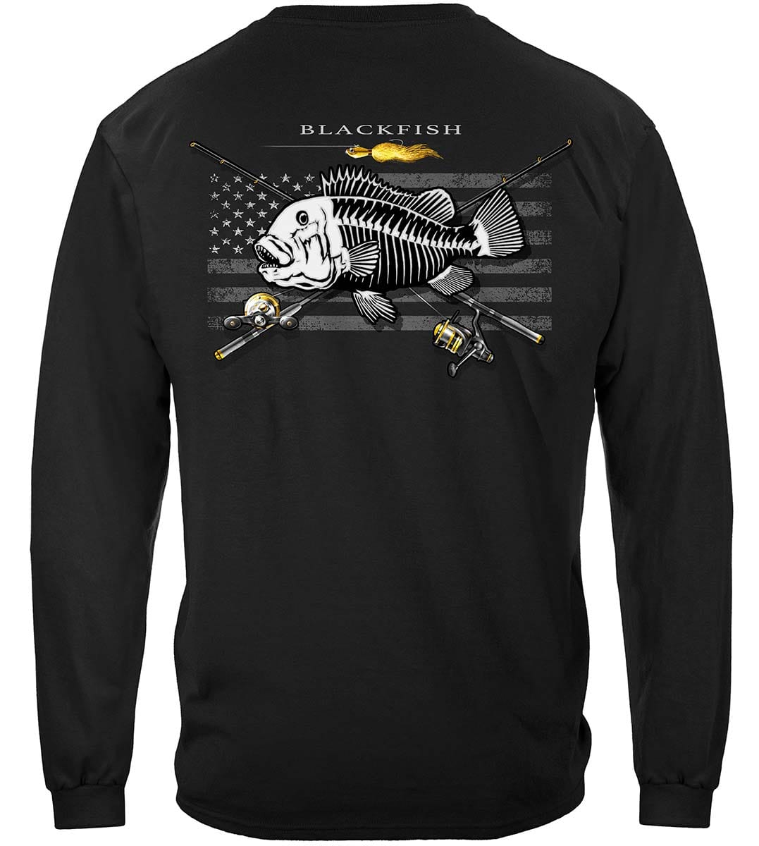 Black Flag Patriotic Black Fish Premium Hooded Sweat Shirt
