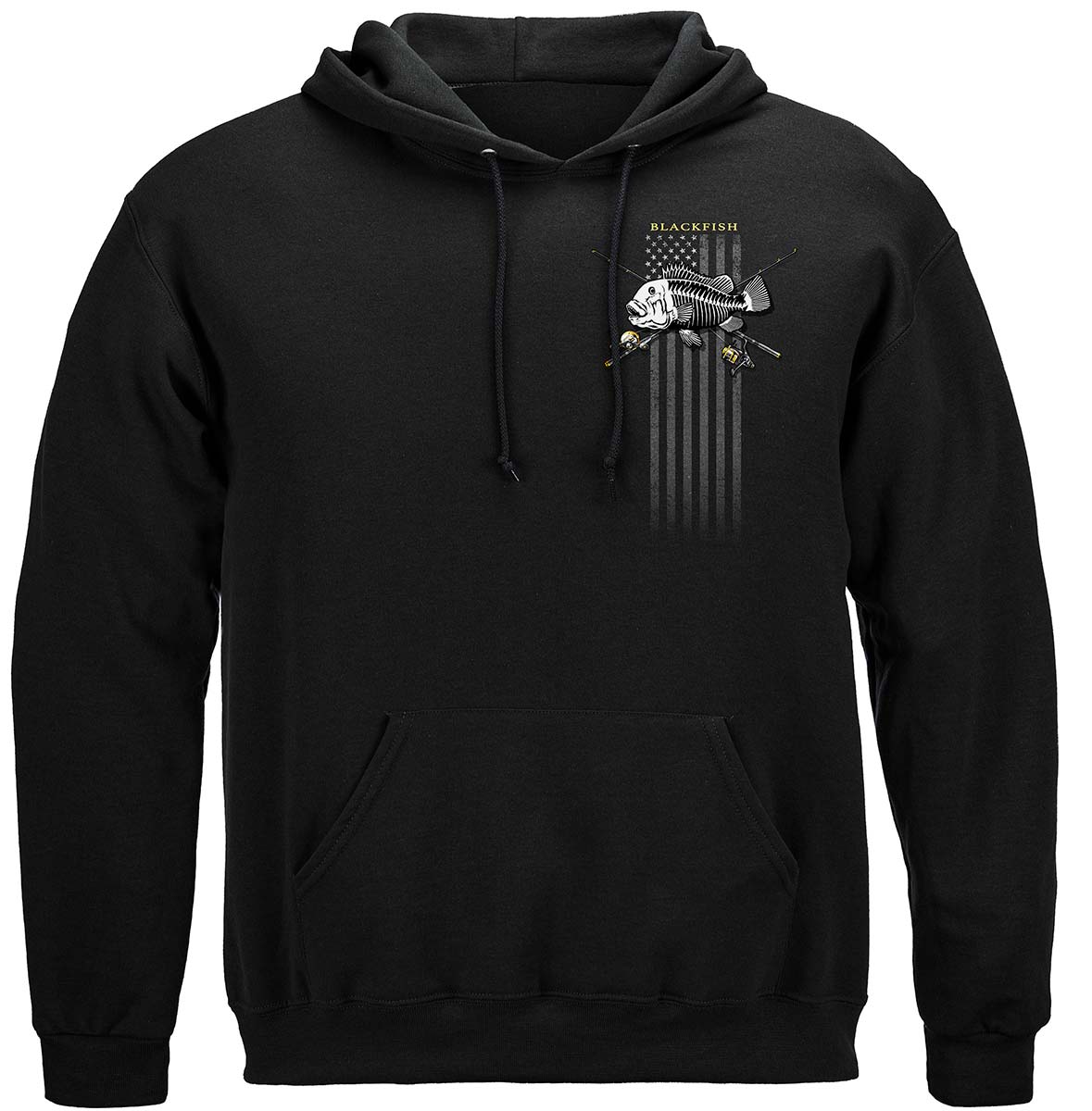 Black Flag Patriotic Black Fish Premium Hooded Sweat Shirt