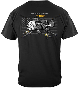 More Picture, Black Flag Patriotic Black Fish Premium Hooded Sweat Shirt