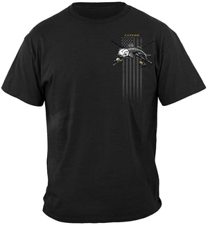 More Picture, Black Flag Patriotic Catfish Premium T-Shirt
