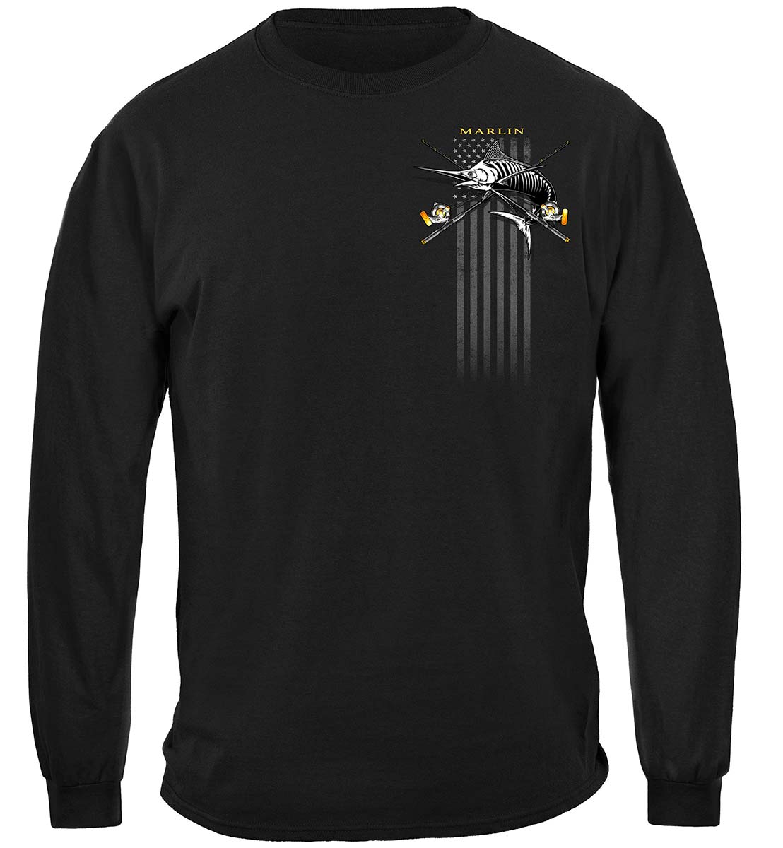 Black Flag Patriotic Marlin Premium Long Sleeves