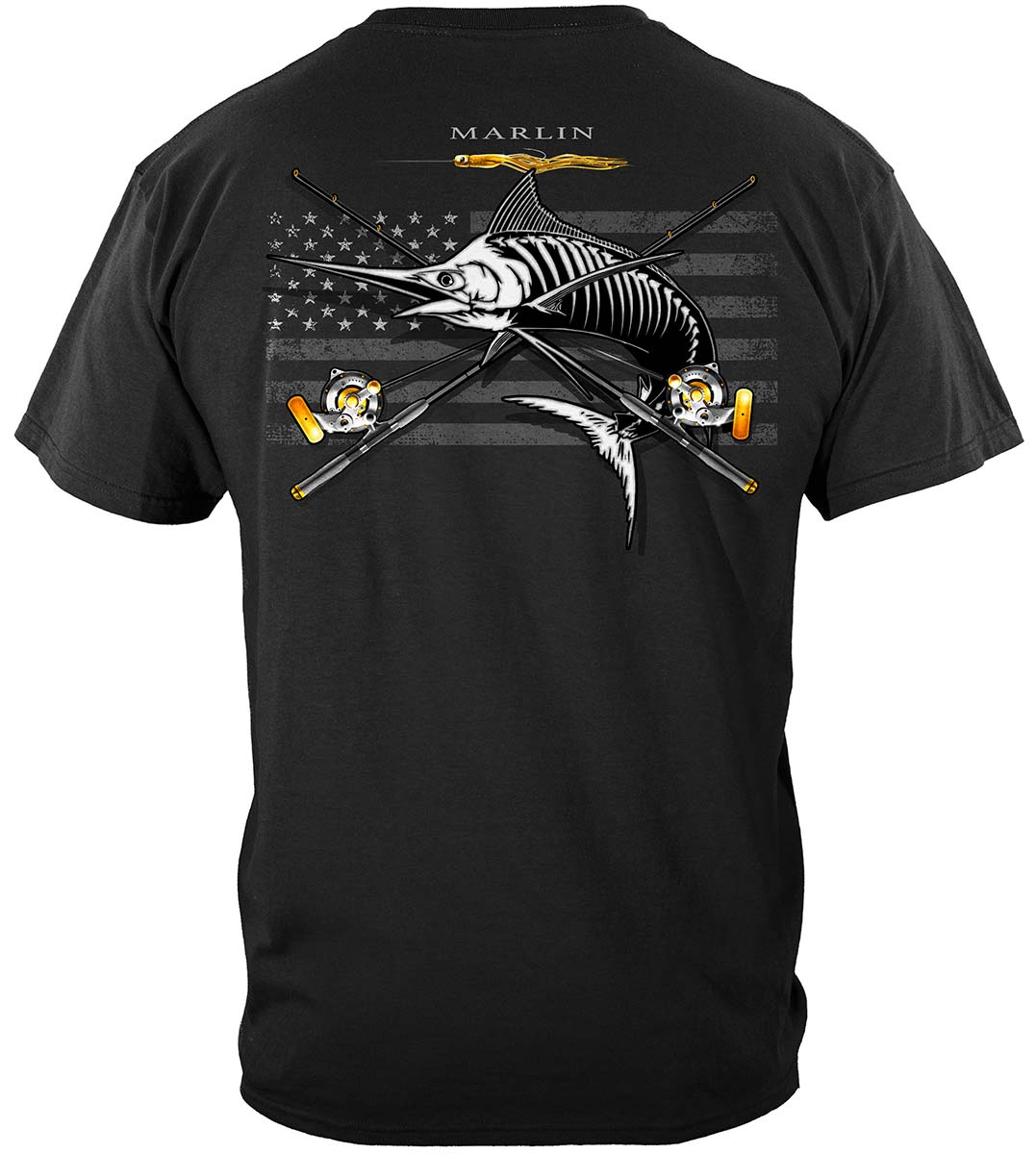 Black Flag Patriotic Marlin Premium T-Shirt