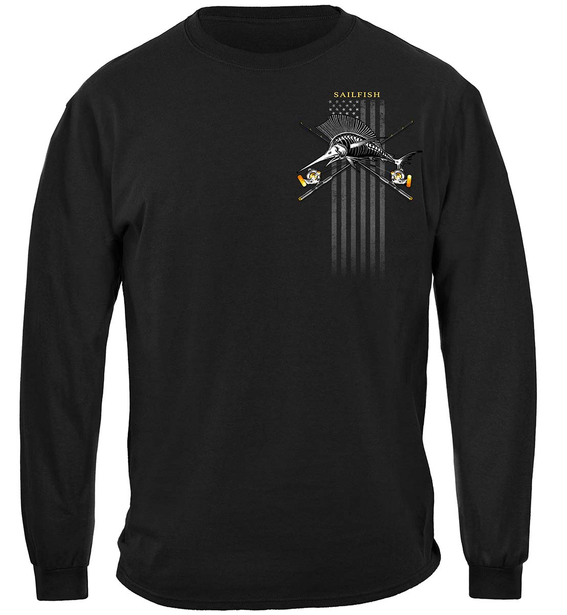 Black Flag Patriotic Sailfish Premium T-Shirt