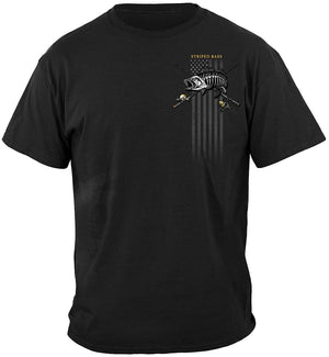 More Picture, Black Flag Patriotic Striped Bass Premium T-Shirt