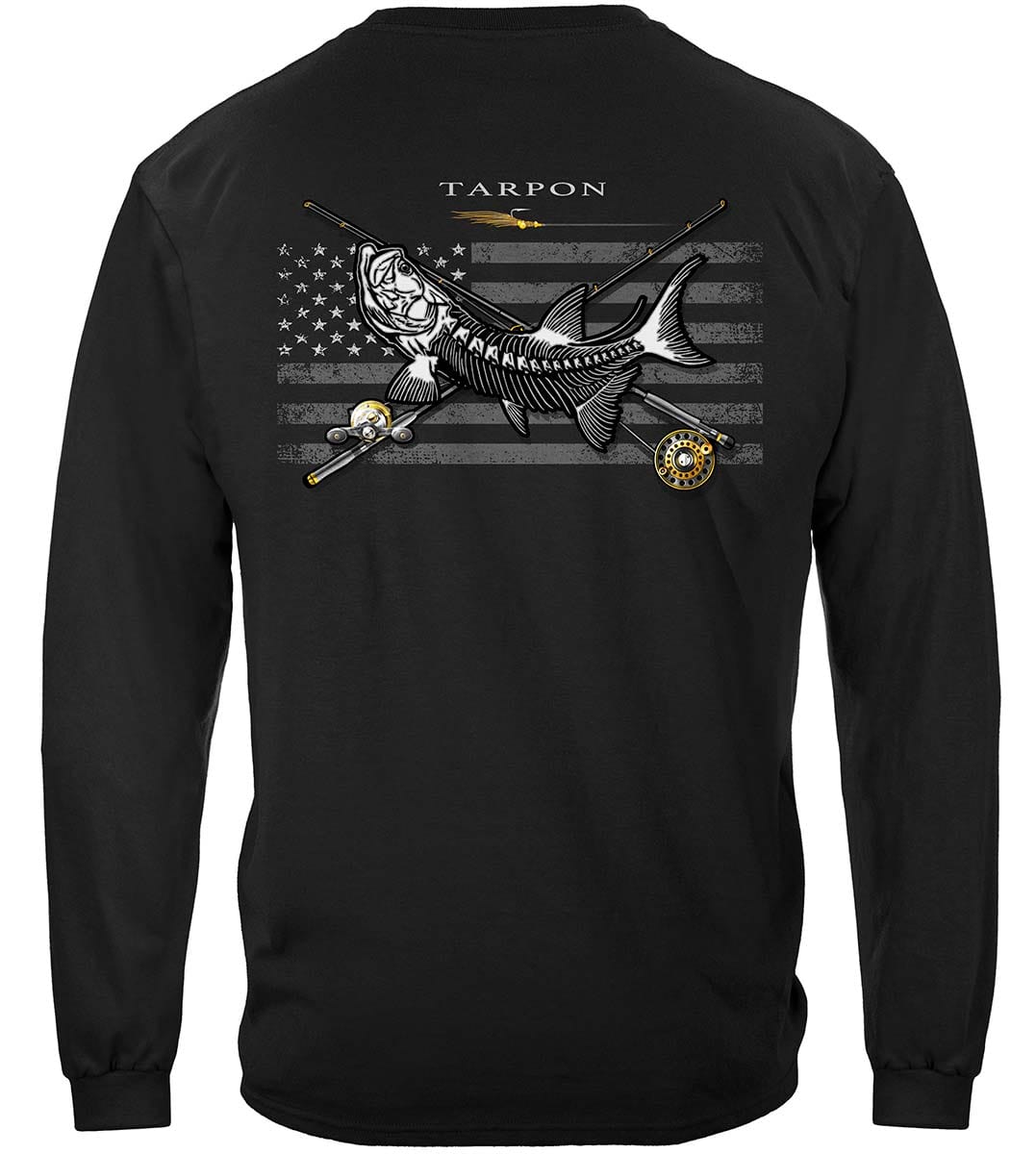 Black Flag Patriotic Tarpon Premium Hooded Sweat Shirt