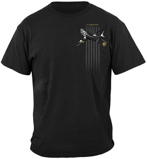 More Picture, Black Flag Patriotic Tarpon Premium Long Sleeves