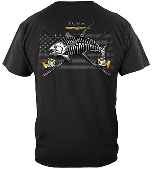 More Picture, Black Flag Patriotic Tuna Premium Hooded Sweat Shirt