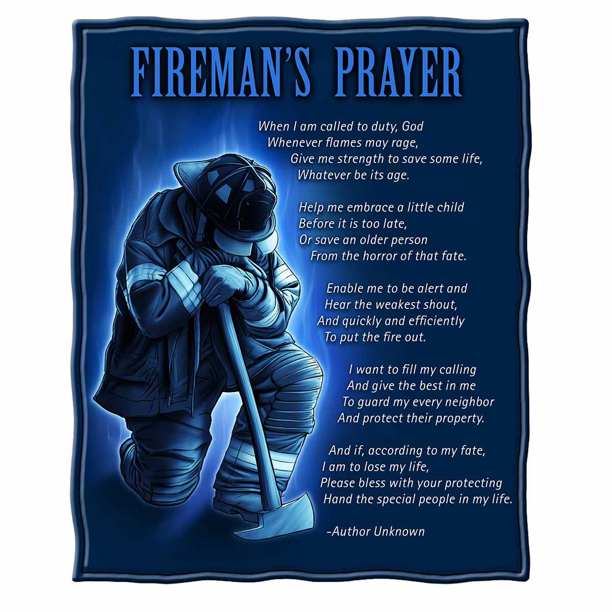 Fireman&#39;s Prayer Premium Blanket