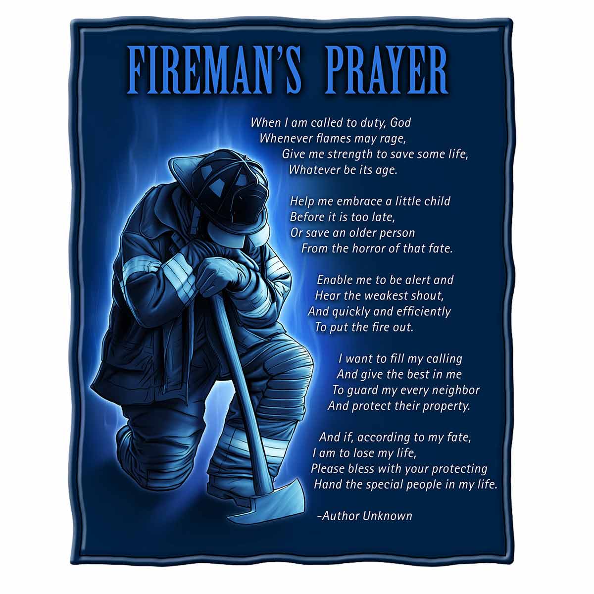 Fireman's Prayer Premium Blanket