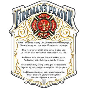 More Picture, Fireman's Prayer Premium Reflective Decal