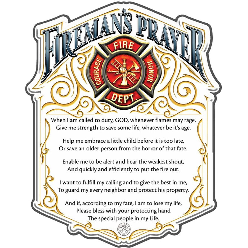 Fireman's Prayer Premium Reflective Decal