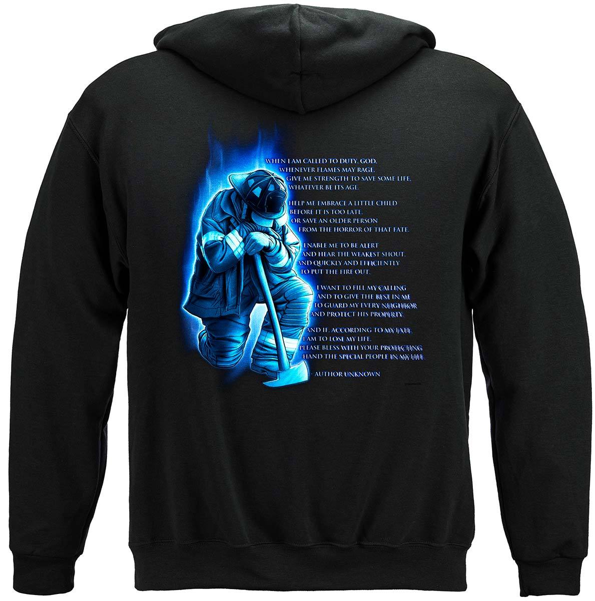 Fireman's Prayer Premium Hooded Sweat Shirt