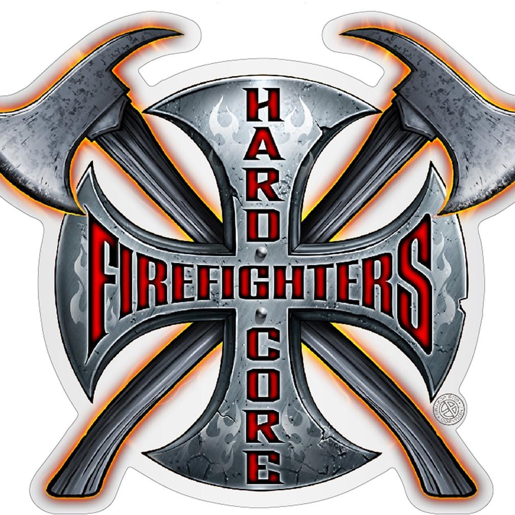 Hard Core Firefighter Premium Reflective Decal