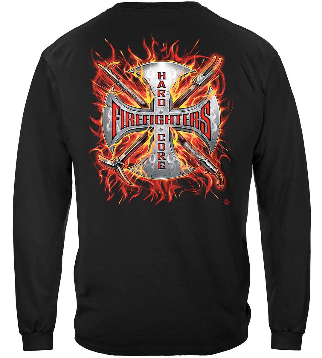 Hard Core Firefighter Premium Hooded Sweat Shirt