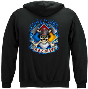 More Picture, Haz Mat Firefighter Premium Hooded Sweat Shirt
