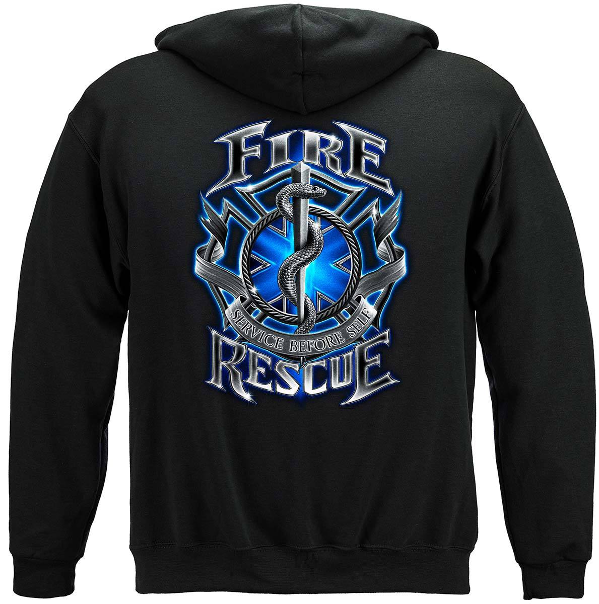 Fire Rescue Premium Hooded Sweat Shirt