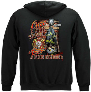 More Picture, Once And Always a Firefighter Premium T-Shirt