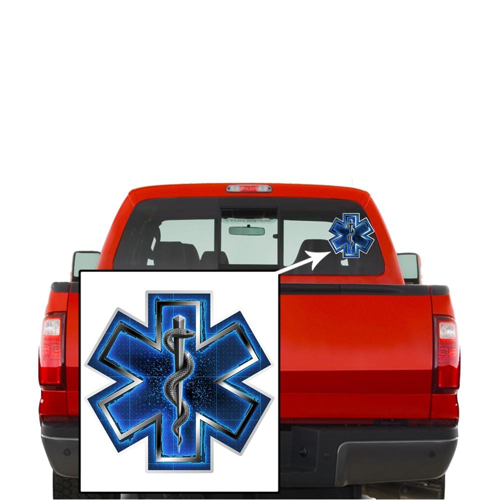 Silver Snake EMT On Call Premium Reflective Decal