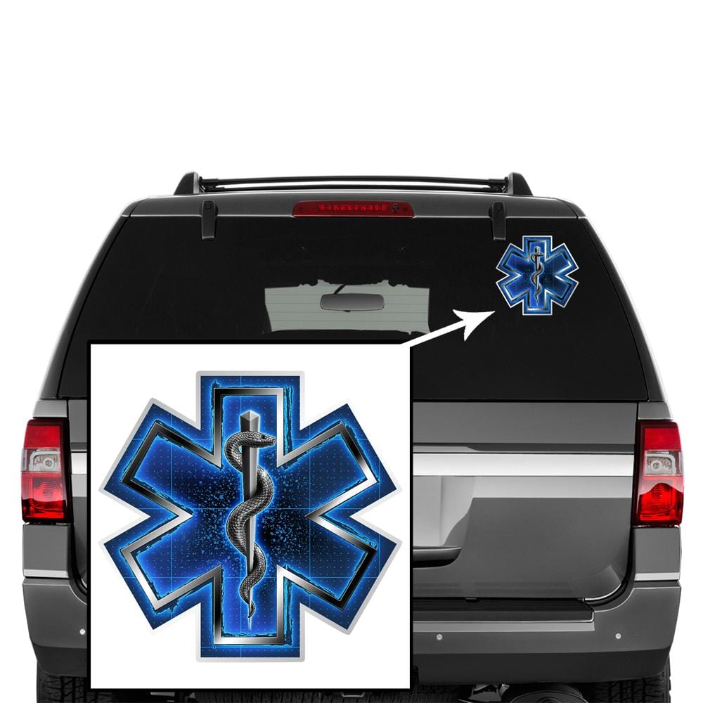Silver Snake EMT On Call Premium Reflective Decal