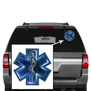 More Picture, Silver Snake EMT On Call Premium Reflective Decal
