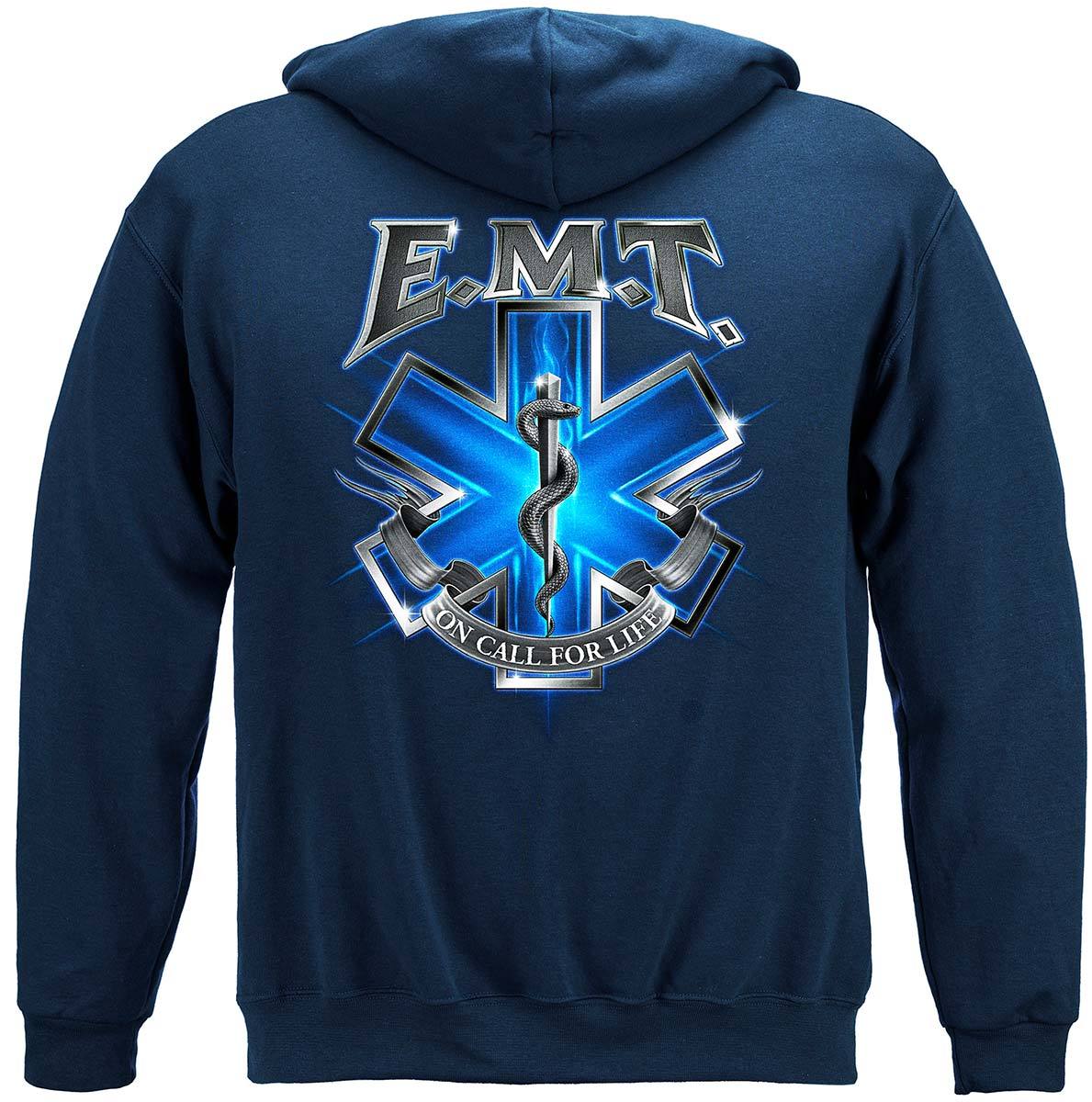On Call For Life EMT Premium Hooded Sweat Shirt