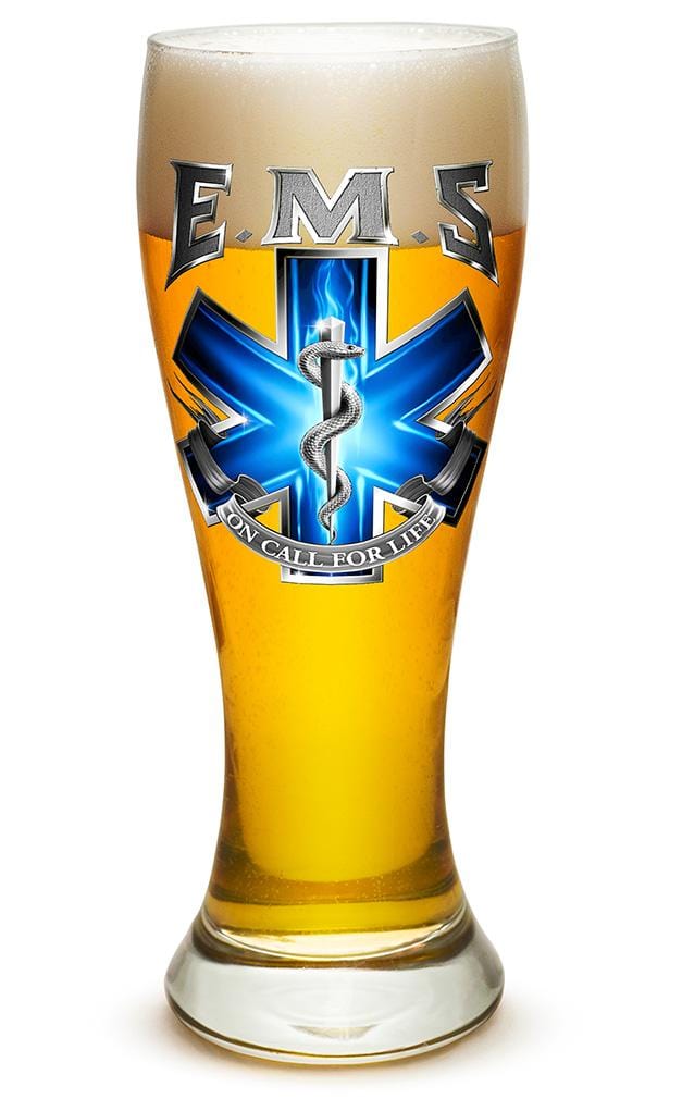 EMS On Call For Life 23oz Pilsner Glass Glass Set