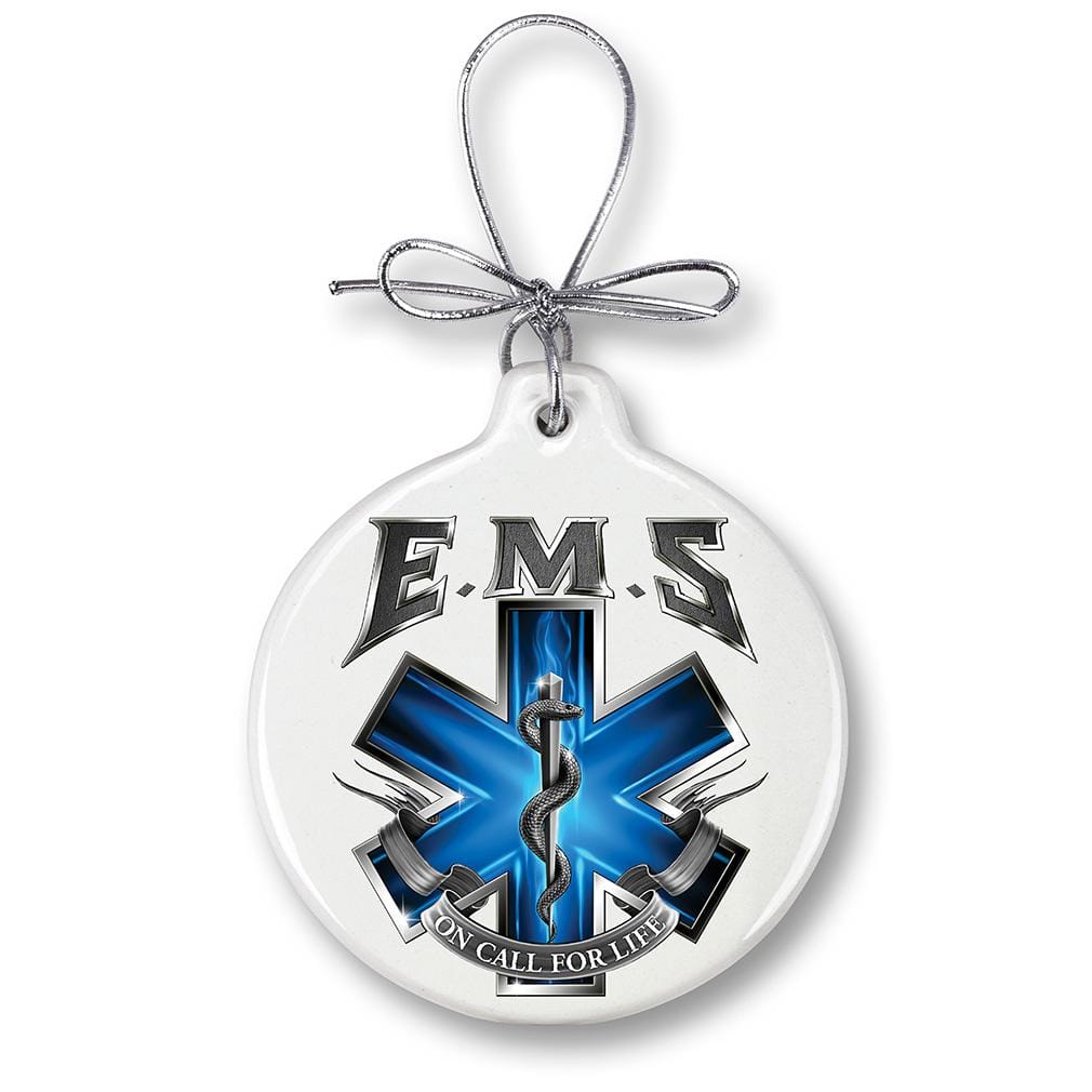 EMS On Call For Life Christmas Tree Ornaments