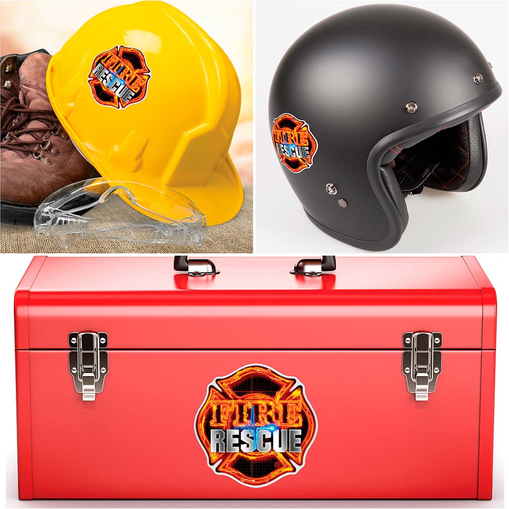 Fire Rescue Premium Reflective Decal