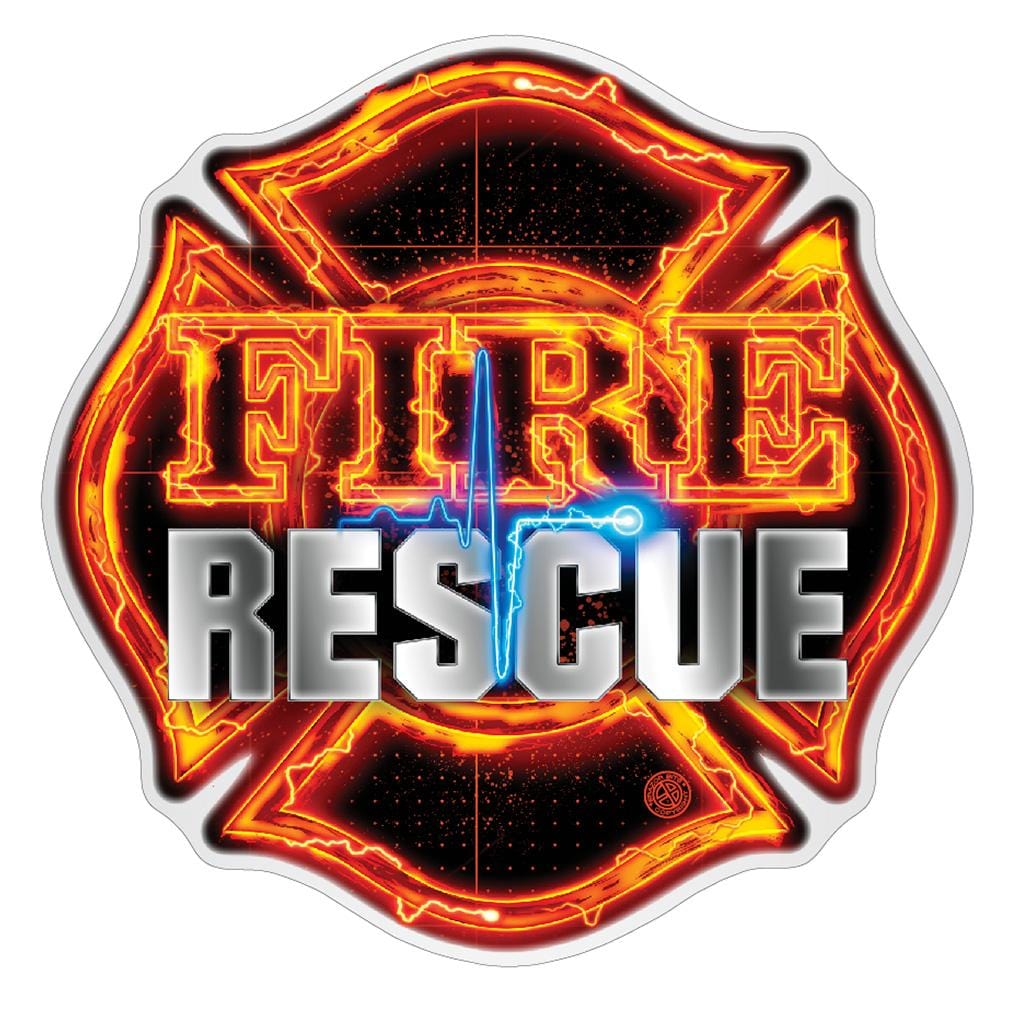 Fire Rescue Premium Reflective Decal