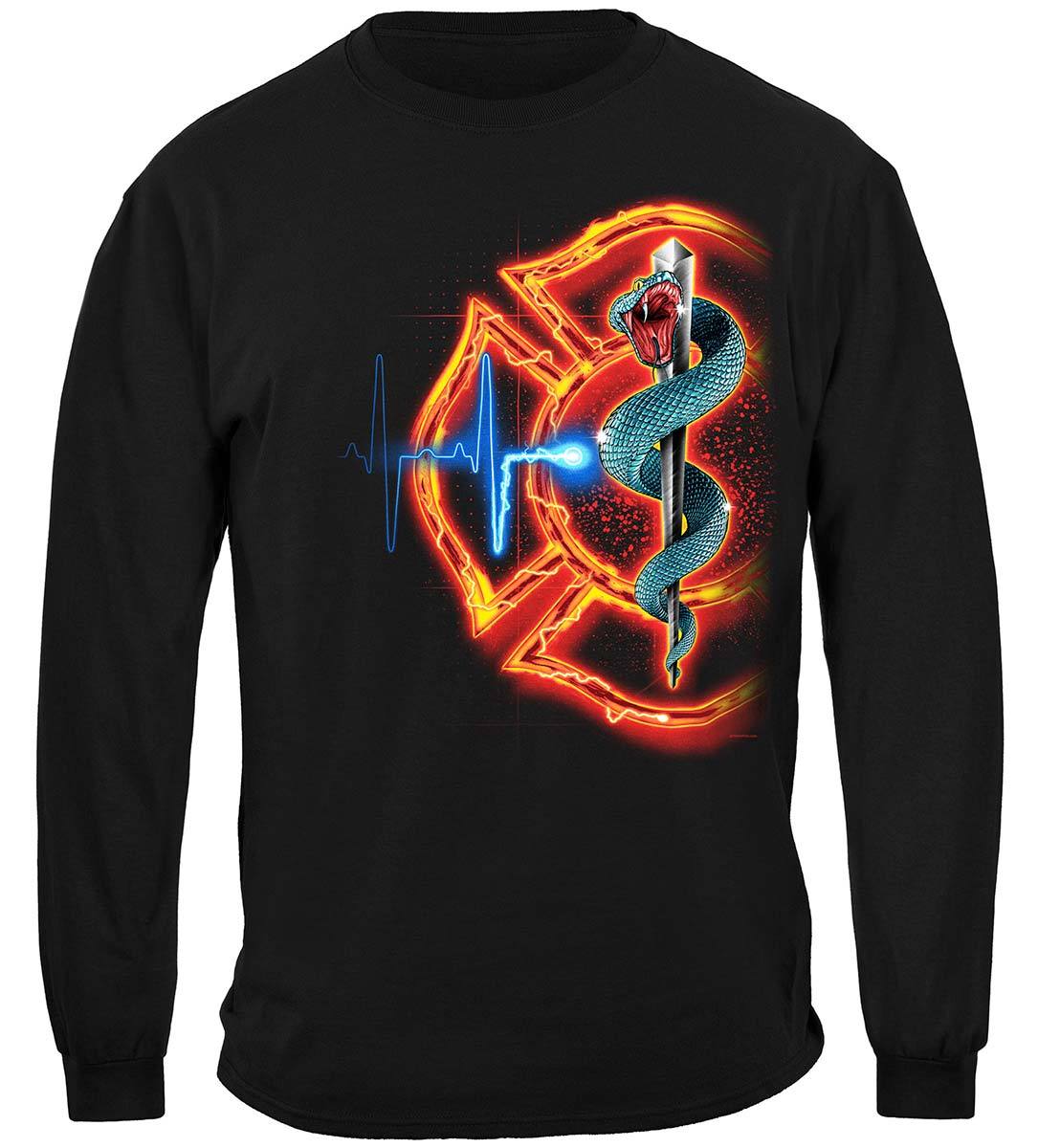 Fire Rescue full front Maltese Premium Hooded Sweat Shirt