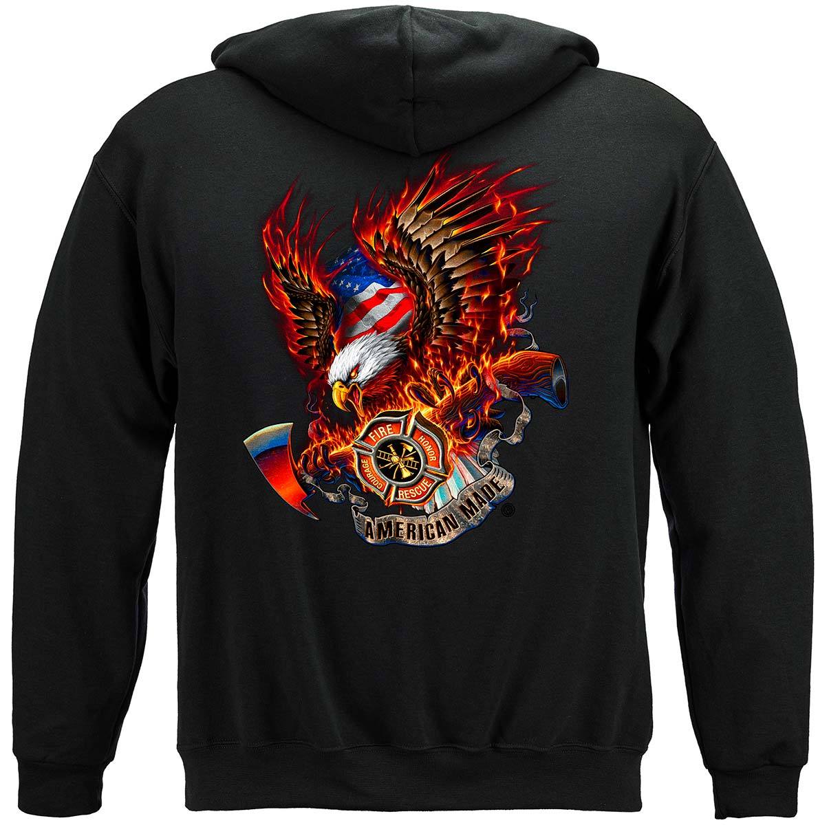 Patriotic Fire Eagle American Made Premium T-Shirt