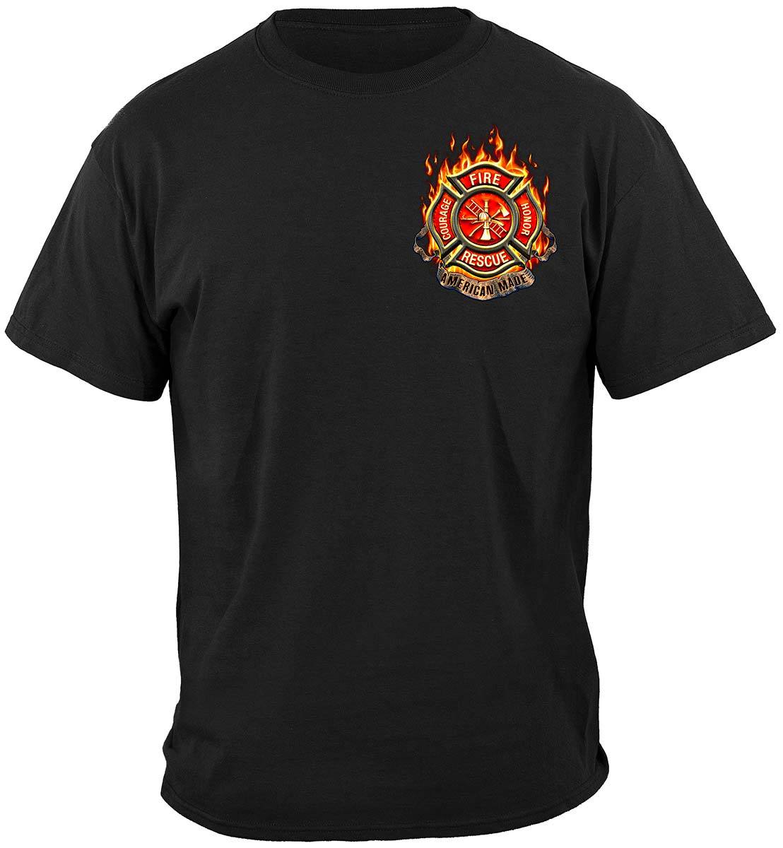 Patriotic Fire Eagle American Made Premium T-Shirt