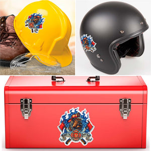 More Picture, Firefighter First In last Out Premium Reflective Decal