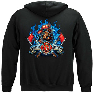 More Picture, Firefighter Fire Dog First in Last Out Premium Long Sleeves