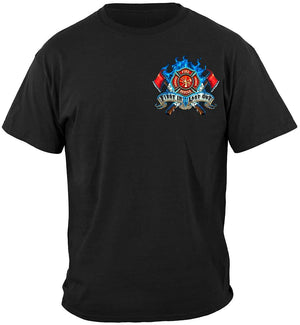 More Picture, Firefighter Fire Dog First in Last Out Premium Hooded Sweat Shirt