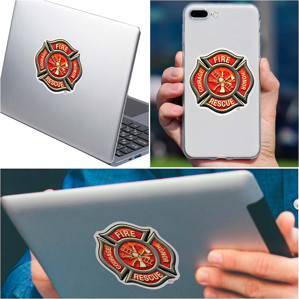 Classic Fire Maltese Premium Reflective Decal