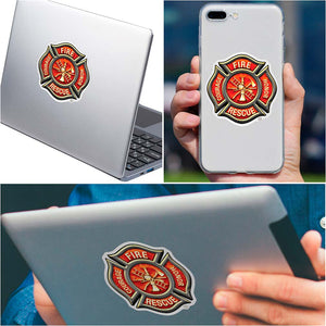 More Picture, Classic Fire Maltese Premium Reflective Decal